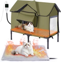 Ownpets fűthető macskavilla termosztáttal, időzítővel, 43x63x43cm XL 2