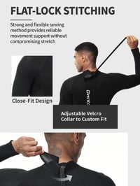 Pánsky neoprénový oblek Owntop 3/2 mm, veľkosť XL, čierny, zips vpredu, dlhý, na surfovanie a potápanie 4