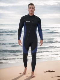 Owntop 3/2 mm neoprén wetsuit elöl cipzárral, nyújtható búvárkodási ruha férfiaknak és nőknek 7
