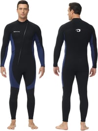 Owntop 3/2 mm neoprén wetsuit elöl cipzárral, nyújtható búvárkodási ruha férfiaknak és nőknek 1