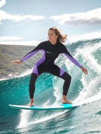 Owntop 3/2mm Neoprén Wetsuit Elöl Zippes Búvárkodás Szörfözés Termál Teljes Hosszú 7