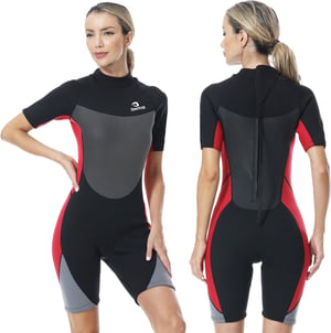 Owntop Shorty neoprensko ronilačko odijelo 3/2mm, crveno - veličina L (žensko)