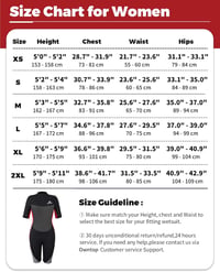 Owntop 3/2mm Neoprén Wetsuit Férfi és Női Búvárkodáshoz, Szörfözéshez - L, Women Red 4