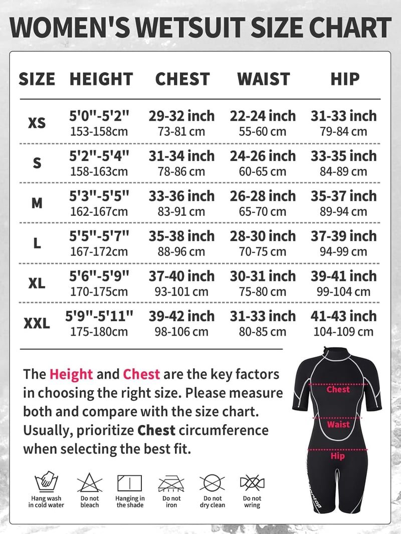 Owntop 3/2mm Shorty Neoprén Úszóruha Férfi Női Hátzipper Búvárkodáshoz Szörfözéshez