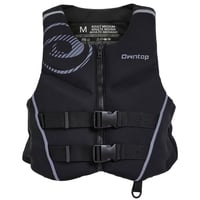 Vestă de salvare pentru adulți Owntop din neopren, dispozitiv de flotabilitate cu dublă centură de siguranță pentru plimbări cu barca, caiac, pescuit și vâslit, ușoară și pliabilă 1