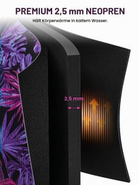 Detský neoprénový oblek Owntop 2,5 mm – Celotelový neoprén s dlhým rukávom pre dievčatá a chlapcov, tepelná izolácia, strečový materiál, zips na chrbte, fialový, veľkosť 10 (140-150 cm) 2