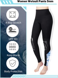 Owntop Neoprén Nadrág Férfiaknak és Nőknek - 3mm Vastag Búvárnadrág UV50+ Védelemmel, Vízisportokhoz, Hőtartó Búvárruha Alsó 3