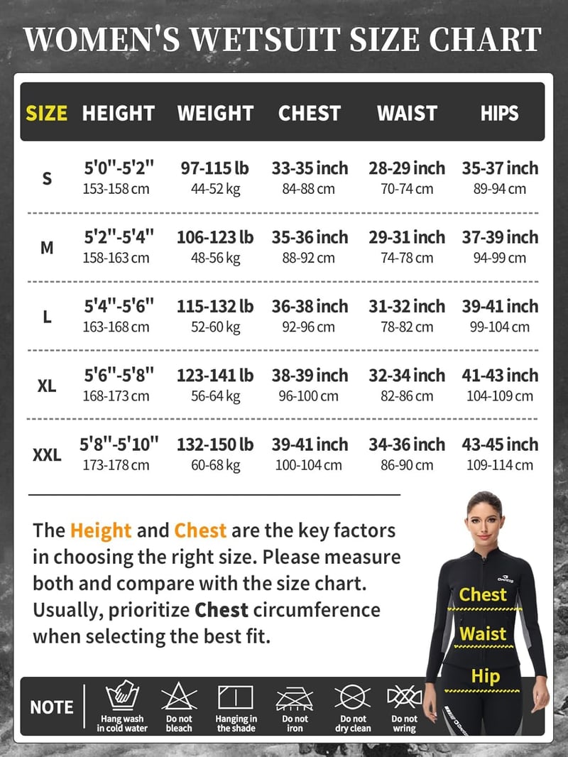 Owntop Neoprén Wetsuit Felső Férfi Női 2mm Hosszú Ujjú Elülső Zippes - L, Women's Grey