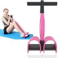 Owyee multifunkčná elastická odporová páska, 6-trubicový pedálový posilňovač na brucho, pás, ruky a nohy, pomôcka na domáce fitness, jogu a chudnutie 1