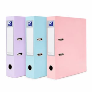 Oxford A4 registrator pastel - 3 kom (ružičasti, ljubičasti, menta)