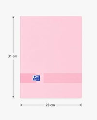 Prezentačný obal Oxford Color Life A4, 40 vreciek / 80 listov, pastelová ružová 3