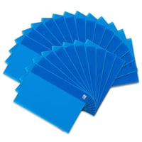 Copertă pentru caiet Oxford A4, plastic albastru transparent, set de 25 bucăți 1