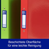 Dosar cu inele Oxford A4, cotor 4 cm, mecanism cu 2 inele, roșu, verde, albastru, 3 buc. 7