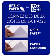Rezerve pentru biblioraft Oxford, format A4, pătrățele (5x5 mm), format DIN A4, pentru școală și birou 2