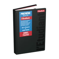 Agendă școlară Oxford L'Etudiant BAC Première 2026-2027 - Planificator zilnic, 12x18 cm, copertă PVC buretată, negru 6