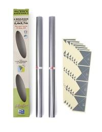 Copertă transparentă pentru cărți Oxford Le Bon Estudent, 40x270 cm, PVC, grosime 8/100, set de 2 bucăți, pentru până la 10 cărți A4 2
