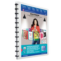 Dosar cu inele Oxford Polyvision A4 cu 20 de folii transparente și sistem Vario-Zip, mapă de prezentare albă 2