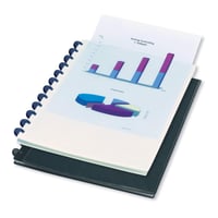 Dosar cu inele Oxford Polyvision A4 cu 20 de folii transparente și sistem Vario-Zip, mapă de prezentare albă 7