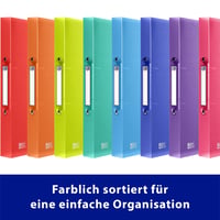 Oxford URBAN Krúžkový zakladač A4, chrbát 2 cm, priehľadný, 8 farieb, balenie 10 ks 6