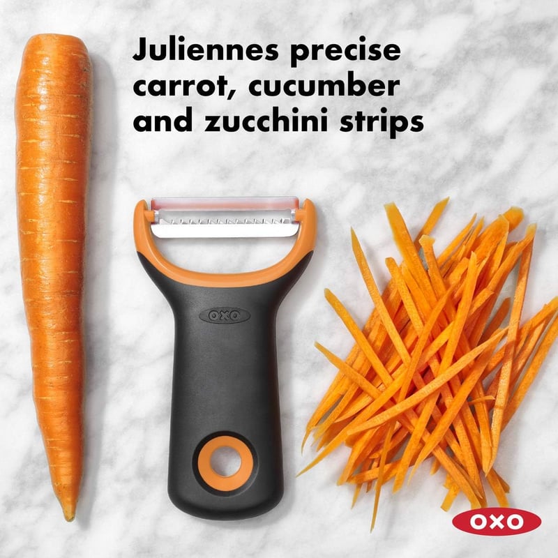 Set de Ustensile de Bucătărie OXO Good Grips cu Mâner Ergonomic - Curățător pentru Julienne