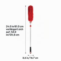 Teleskopická prachovka z mikrovlákna OXO Good Grips s hliníkovou rukoväťou, 135 cm, na jednoduché upratovanie vysokých plôch 4
