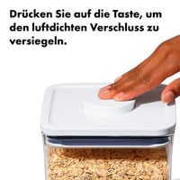 OXO Good Grips POP hermetički spremnik za brašno i ostale namirnice, 4,2 litre, proziran/bijeli, složiv, od nehrđajućeg čelika 3