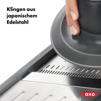 OXO Good Grips Profi rezač voća i povrća 2.0 – profesionalna mandolina za rezanje, nehrđajući čelik, siva 3