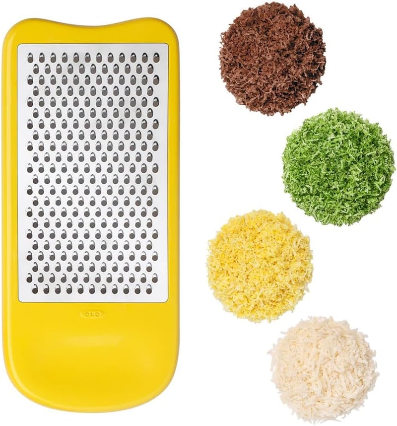 OXO Good Grips rozsdamentes reszelő és szeletelő szett spirálvágóval - Burrs & Slice Set