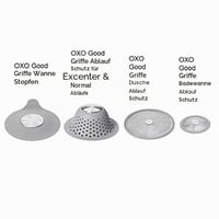 Silikónové sitko do odtoku OXO Good Grips – zachytávač vlasov pre výsuvné a klasické odtoky, sivé, 11,4 cm 7