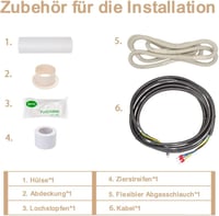Oxycute 2x3m réz hűtőcsatorna szett 9000/12000 BTU klímához szigetelt csövek 6
