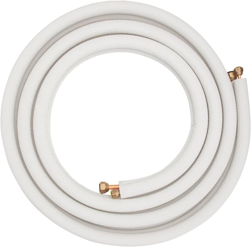 Oxycute 2x3m réz hűtőcsatorna szett 9000/12000 BTU klímához szigetelt csövek