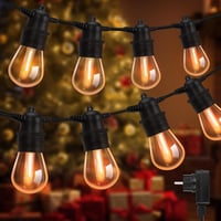 OxyLED 16m Kültéri Fényfüzér 16 LED Izzóval IP65 Vízálló Kerti Dekoráció 1