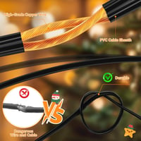 OxyLED 16m Kültéri Fényfüzér 16 LED Izzóval IP65 Vízálló Kerti Dekoráció 4