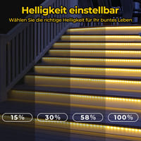 OxyLED Fénykábel 20m - 300 LED Meleg Fehér Kültéri-Beltéri Világítás IP44 Vízálló, 7 Üzemmód, Időzítővel, Kerthez, Ünnepekhez, Esküvőhöz 6