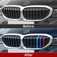 OYDDL 3 részes elülső rács betét BMW 3-as G20 G21 2019-2022 veseforma rács 4