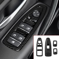 OYDDL 4db Szénszálas Ablakemelő Kapcsoló Borítás BMW F30 F34 3GT Modellekhez - ABS Karbon Hatású Autó Kiegészítő 1
