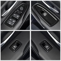 OYDDL 4db Szénszálas Ablakemelő Kapcsoló Borítás BMW F30 F34 3GT Modellekhez - ABS Karbon Hatású Autó Kiegészítő 5