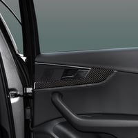 OYDDL Szénszálas Ajtópanel Szellőző Borítás - 4 db Karbon Matrica Szett Audi A4/S4/RS4/A5/S5/RS5 Modellekhez (2016-2025) Belső Dekoráció 5
