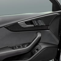 OYDDL Szénszálas Ajtópanel Szellőző Borítás - 4 db Karbon Matrica Szett Audi A4/S4/RS4/A5/S5/RS5 Modellekhez (2016-2025) Belső Dekoráció 7