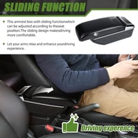 OYHCM Volkswagen Polo 9N Középső Kartámasz Fekete 2002-2009 Tárolóval 5