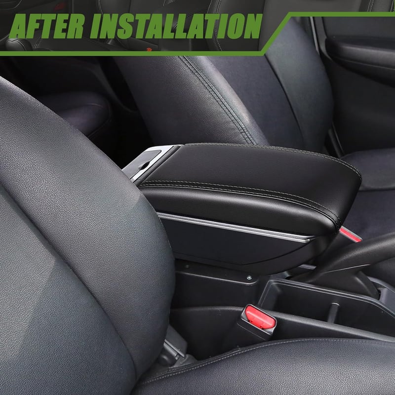 OYHCM Volkswagen Polo 9N Középső Kartámasz Fekete 2002-2009 Tárolóval