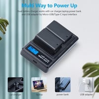 OYOMBA 2 db EN-EL25 Akkumulátor Nikon Z50, Z fc Fényképezőgéphez + Dupla USB Töltő, Túltöltés Védelemmel, Utazáshoz Ideális 3