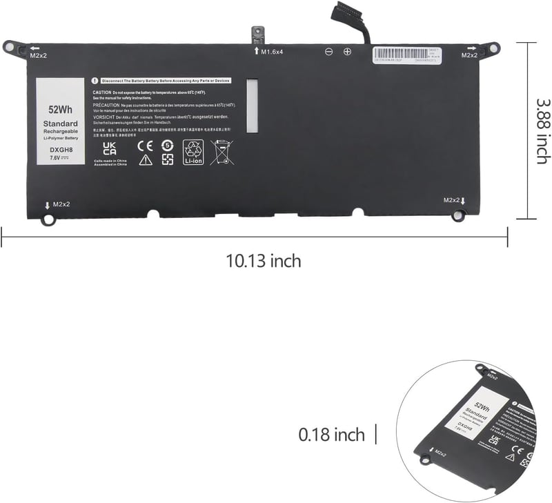 Acumulator laptop Oyomba pentru Dell XPS 13 7930 9380 9370 7391 7390 5390 5391 7490 Vostro