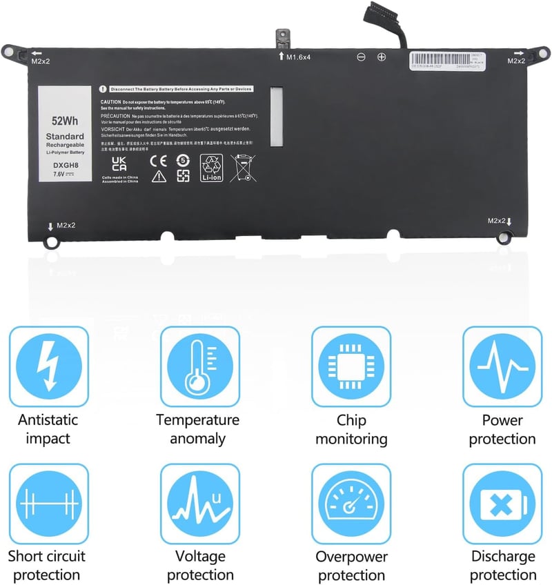 Acumulator laptop Oyomba pentru Dell XPS 13 7930 9380 9370 7391 7390 5390 5391 7490 Vostro