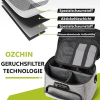 OZCHIN nagy tárolódoboz kombinációs zárral, szénbetéttel, hordozható utazótáska 3