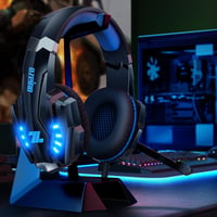 Herné slúchadlá Ozeino pre PS5, PS4, PC, Xbox One a Switch, 3D stereo herný headset s mikrofónom, potlačením hluku a 3,5 mm jack konektorom 5