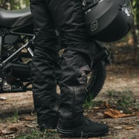 Pánske textilné moto nohavice OZONE MOTO Vulcan, tri dĺžky nohavíc, odnímateľná membrána a termo vložka, chrániče kolien, vrecko na chrániče bedier, čierne XL 3
