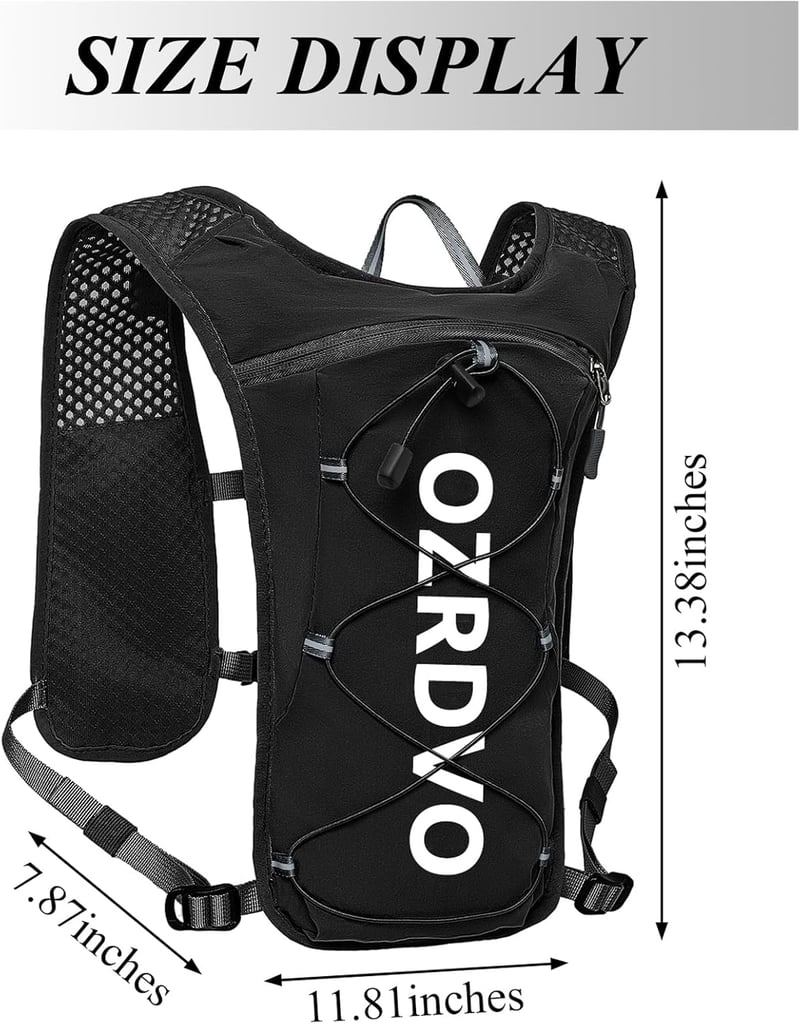 Ozrdvo futó hidratációs hátizsák 1.5L vízzsákkal női és férfi futáshoz
