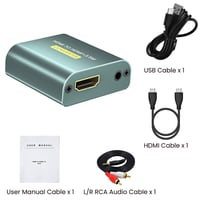 Ozvavzk HDMI hangkivonó 4K HDMI és 3.5 mm AUX sztereó kimenet audio adapter Blu-ray PS4 PS5 Xbox készülékekhez 7