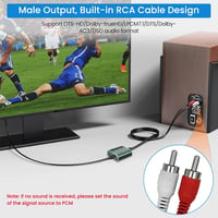 Ozvavzk HDMI hangkivonó 4K HDMI és 3.5 mm AUX sztereó kimenet audio adapter Blu-ray PS4 PS5 Xbox készülékekhez 3